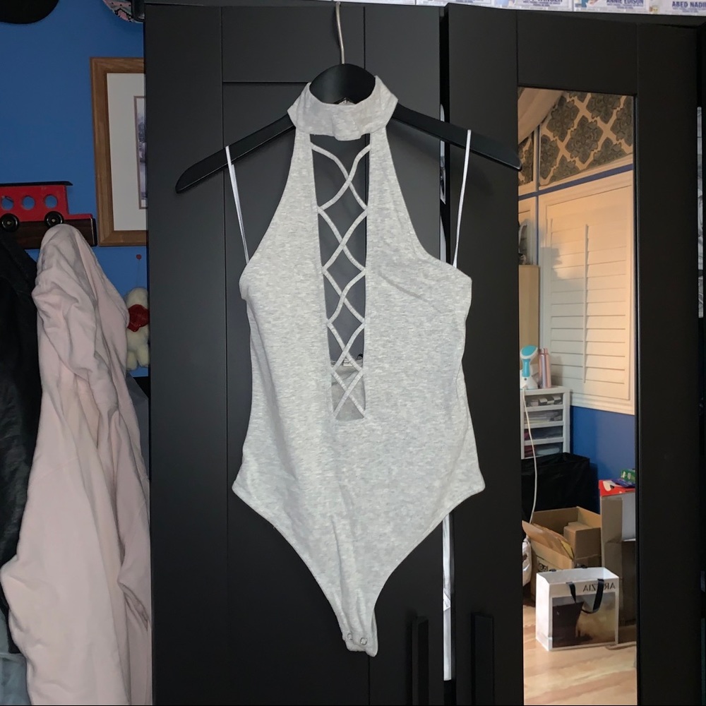 Express Criss Cross Chest Bodysuit